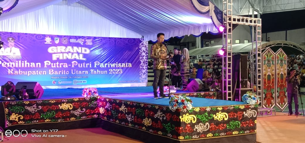 Bupati H Nadalsyah secara resmi membuka grand final pemilihan putra putri pariwisata tahun 2023