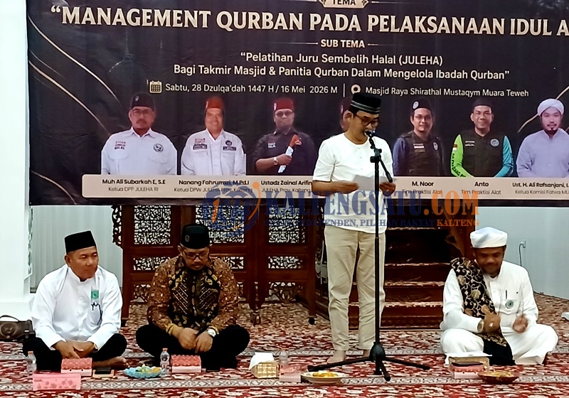 Bupati Buka Pelatihan Juru Sembelih Halal Tingkat Kabupaten Barito Utara