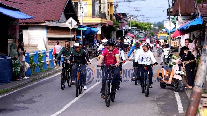 Bupati Barito Utara H. Shalahuddin Pimpin Gowes Bersama, Ajak Masyarakat Terapkan Hidup Sehat