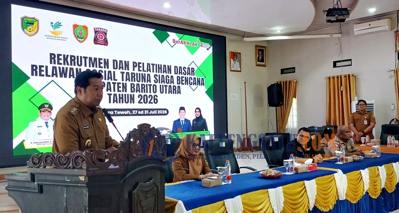 Wabup Felix Sonadi Buka Rekrutmen dan Latihan Dasar TAGANA, Bupati:Relawan Harus Siap Hadapi Bencana