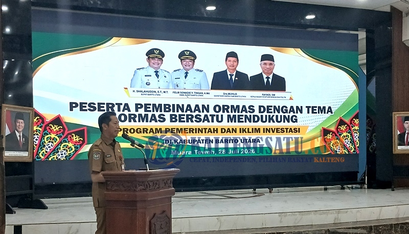 Sekda Muhlis Buka Pembinaan Ormas, Bupati Ajak Ormas Dukung Program Pemerintah dan Iklim Investasi