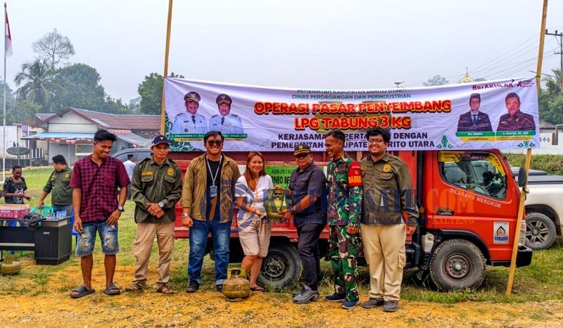 Disdagrin Barito Utara Gelar Pasar Penyeimbang LPG 3 Kg di Teweh Timur, Harga Sesuai HET