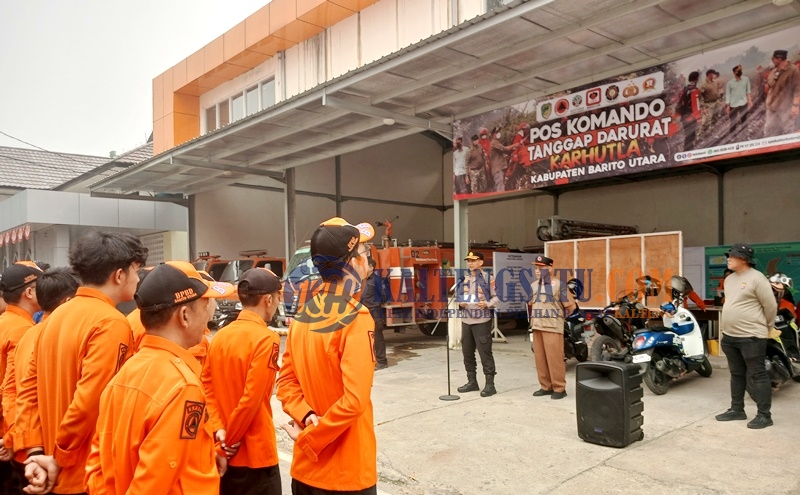 Pos Komando Karhutla Barito Utara Libatkan 70 Personel, Dibagi Lima Grup