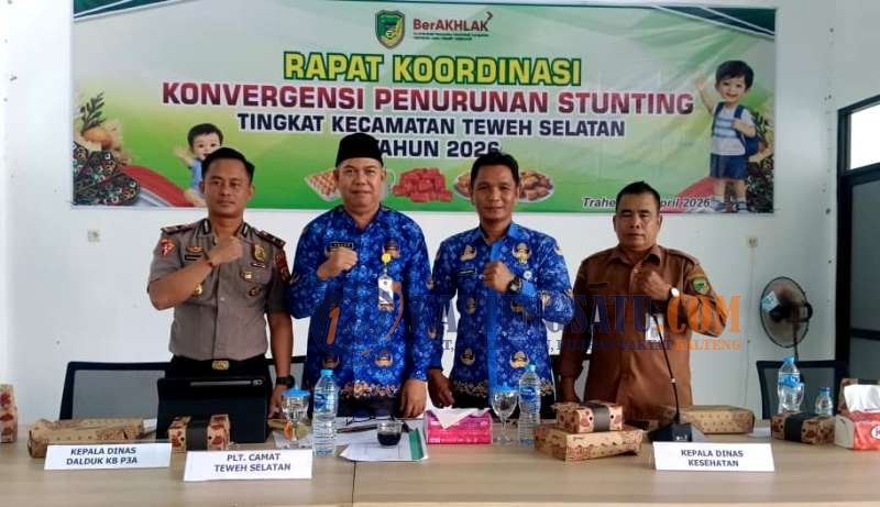 Rakor Konvergensi Penurunan Stunting Teweh Selatan Perkuat Sinergi Lintas Sektor