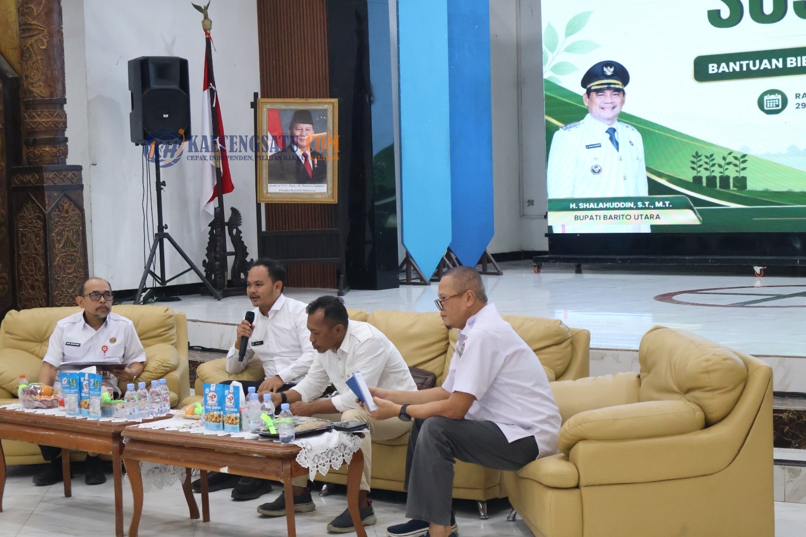 Kantor Pertanahan Barito Utara Hadiri Sosialisasi Bantuan Bibit dan Sarana Produksi Perkebunan