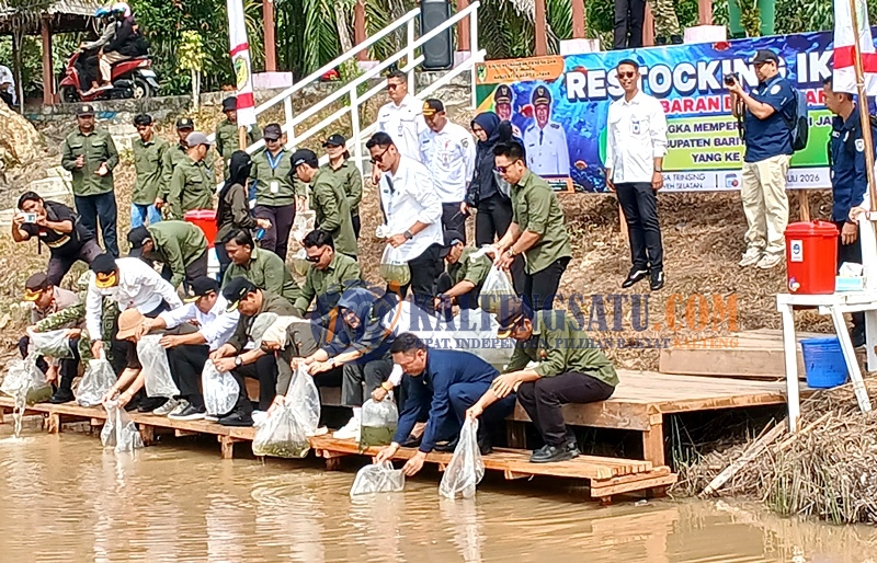 Restocking Benih Ikan dan Gerakan Pangan Murah, Bupati Perkuat Ketahanan Pangan Barito Utara