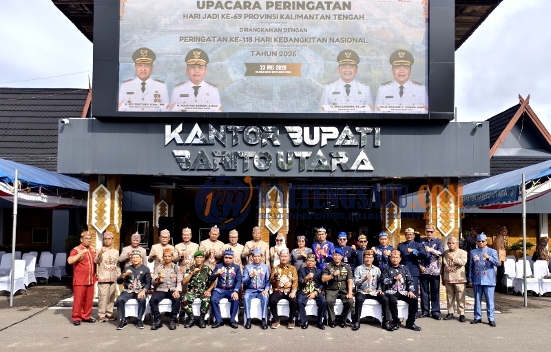 Jajaran Kantah Barut Hadiri Peringatan Hari Jadi ke 69 Provinsi Kalimantan Tengah 