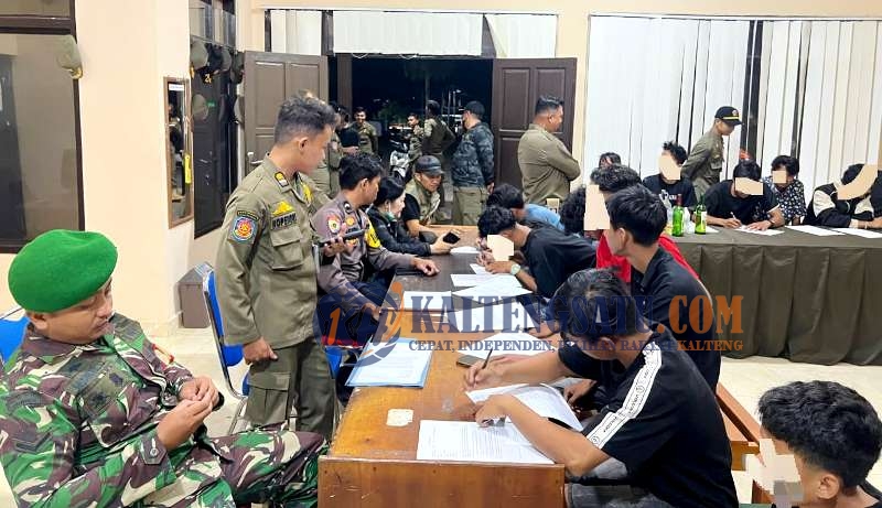 Satpol PP Barito Utara Gelar Patroli Malam, Amankan Remaja Konsumsi Miras dan Lem Fox