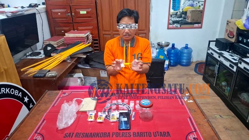 Polres Barut Ungkap Kasus Sabu dan Amankan Terduga Pengedar di Teweh Selatan