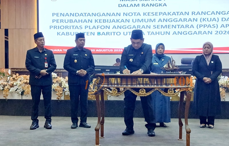 DPRD dan Pemkab Barito Utara Sepakati Perubahan KUA-PPAS APBD 2026