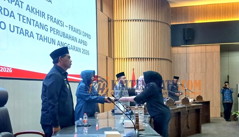 Fraksi Aspirasi Rakyat Terima Raperda Perubahan APBD 2026, Soroti Pola Penyerapan Anggaran